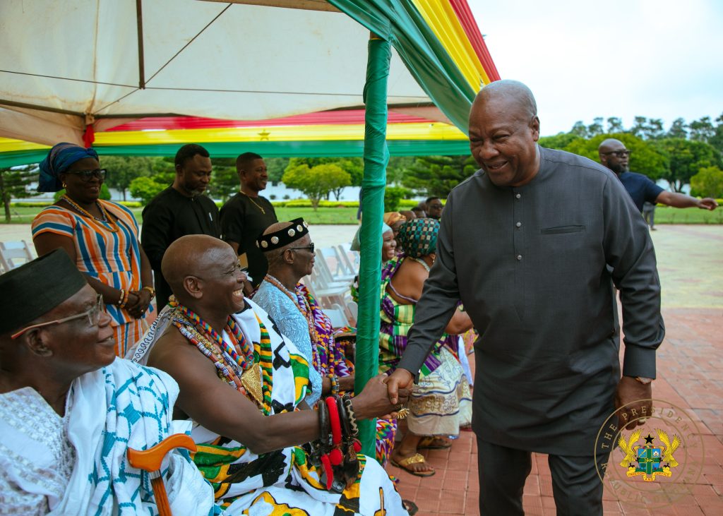 Volta Regional House of Chiefs Pays Courtesy Call on President Mahama