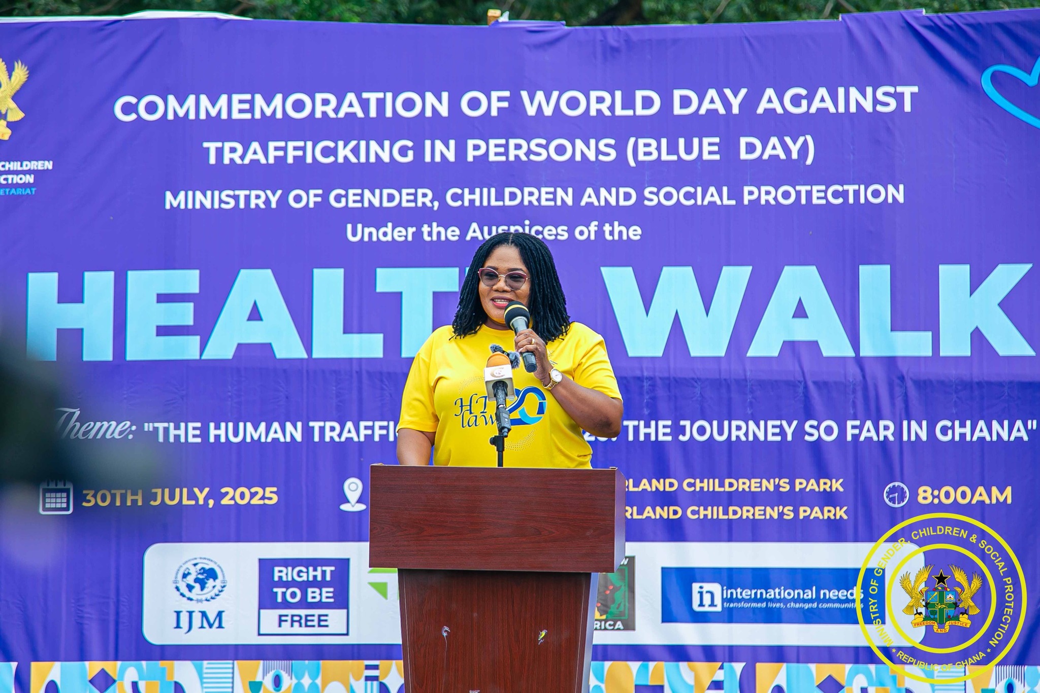 Gender Minister Calls for Collective Action in The Fight Against Human Trafficking