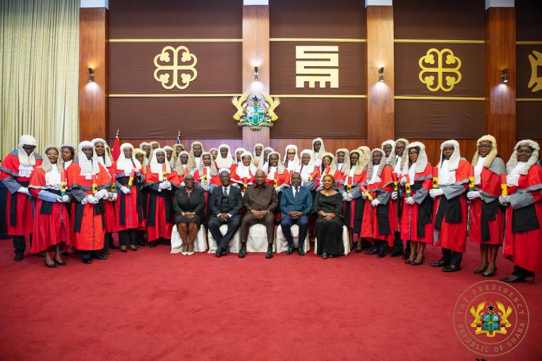 President Mahama swears in 37 new High Court Justices