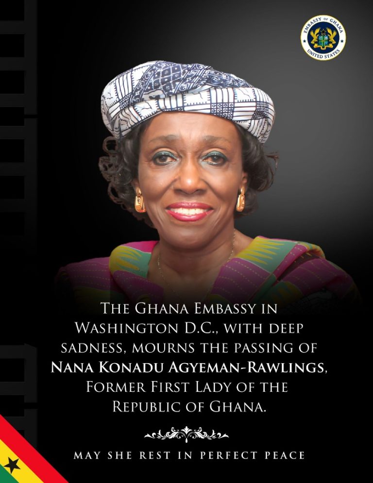 Ambassador Victor Smith Pays Tribute to Mrs Nana Konadu Agyeman-Rawlings