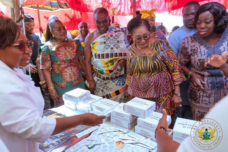 First Lady Organizes Community Health Screening in Sunyani