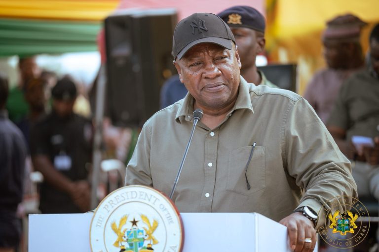 President Mahama Cuts Sod for Wenchi-Sawla-Wa Highway Reconstruction