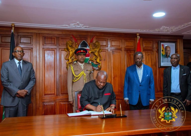 President Mahama Arrives in Kenya for State Visit