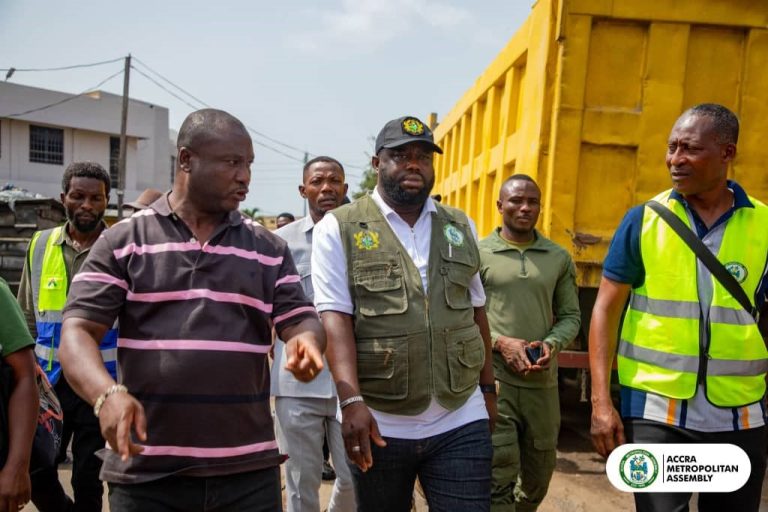 Mayor of Accra Leads Demolishing Exercise in the Capital