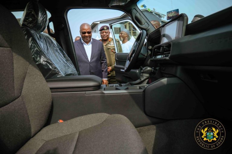 President Mahama Commissions Fleet of Vehicles for Armed Forces, More to Follow