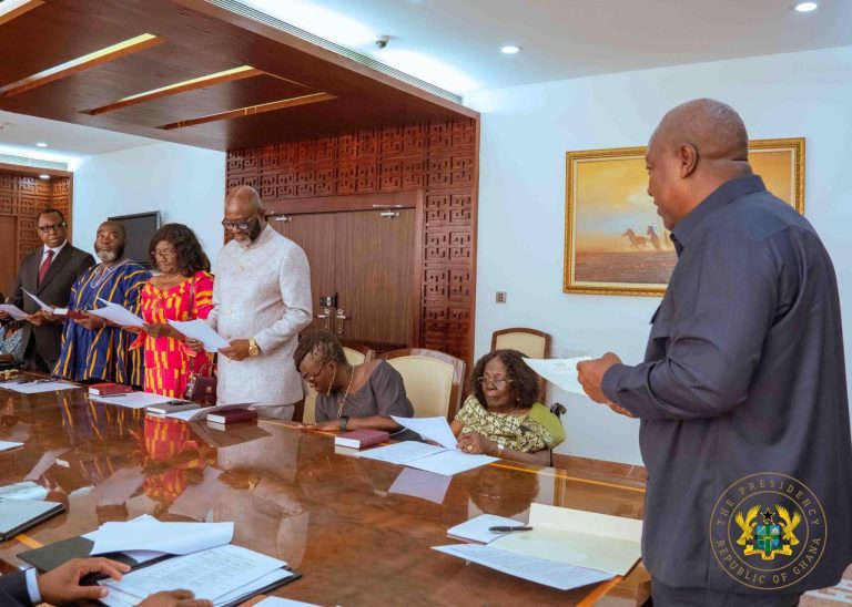 President Mahama Swears-In National African Peer Review Mechanism Governing Council