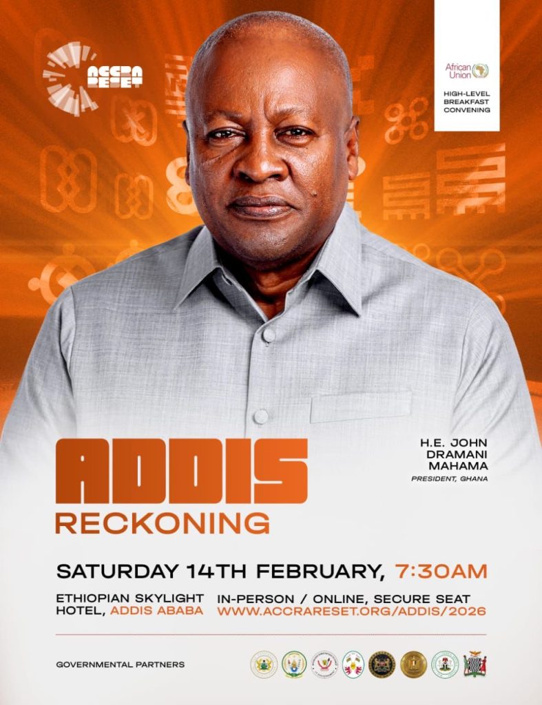 President Mahama to Host ‘Addis Reckoning’ Side Event at AU Summit
