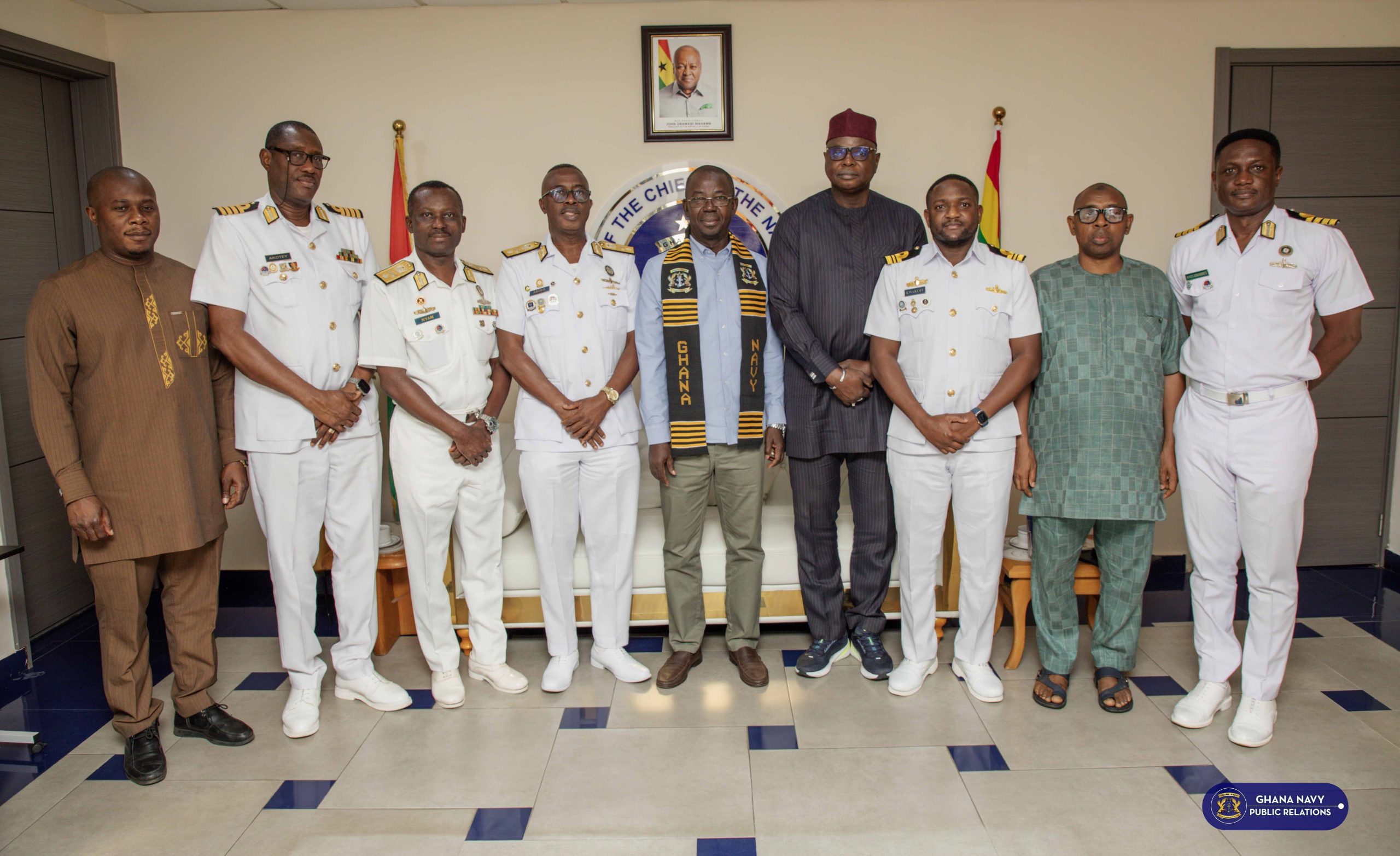 ECOWAS delegation visits Ghana Navy ahead of Regional Naval Conference