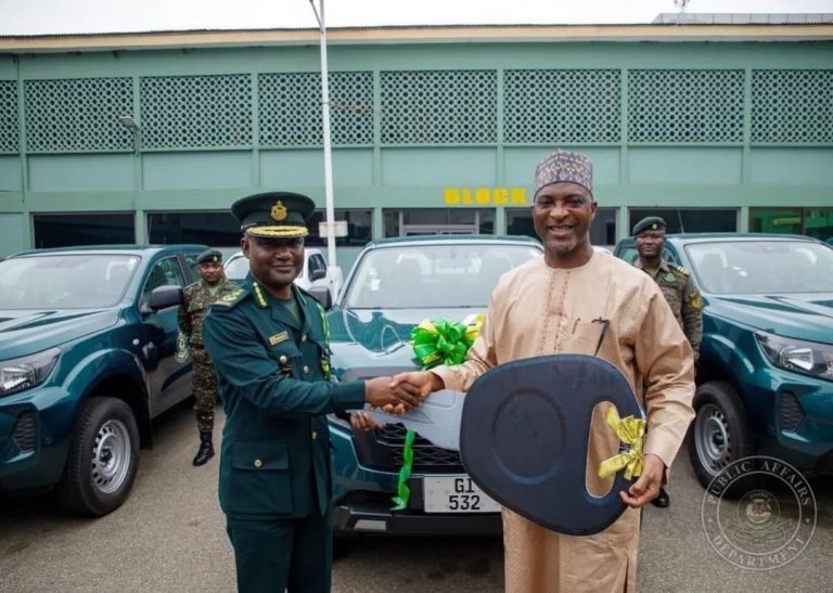 Government Donates 20 Pickup vehicles to the Ghana Immigration Service