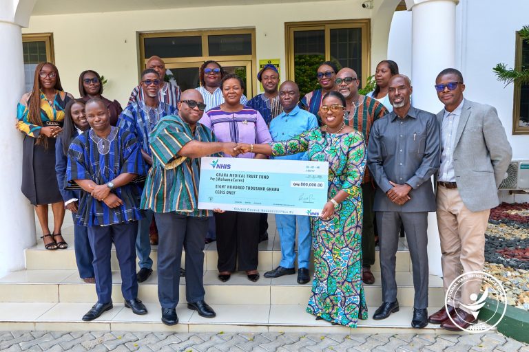 NHIA Staff donate GH¢800,000 to Ghana Medical Trust Fund