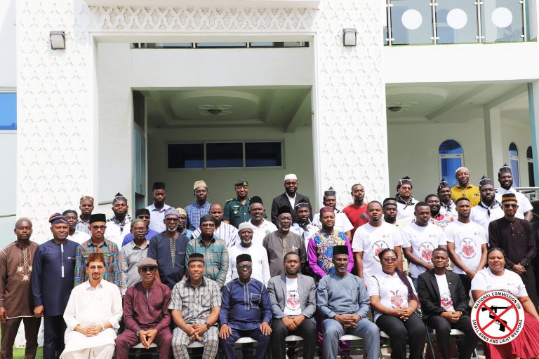 National Commission on Small Arms engages Ahmadiyya Muslim Mission on peacebuilding