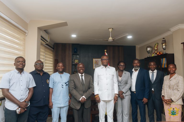 Sports Writers Association of Ghana visits Sector Minister