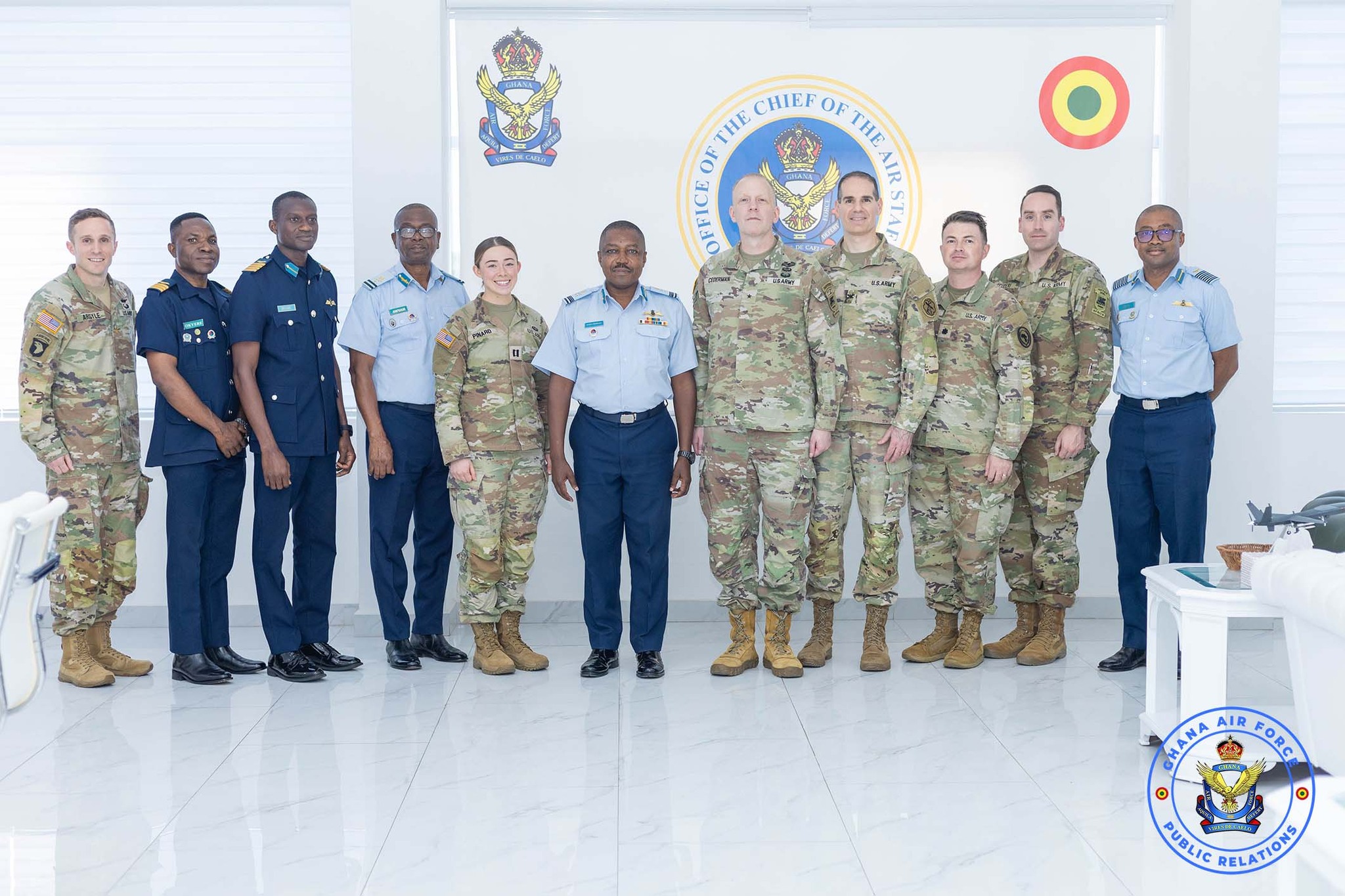 U.S. Army delegation pays working visit to Ghana Air Force Chief