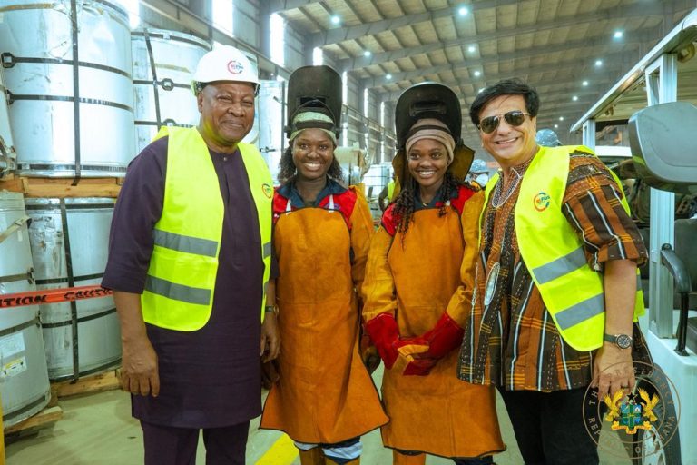 President Mahama Commissions B5 Plus Steel Manufacturing Plant