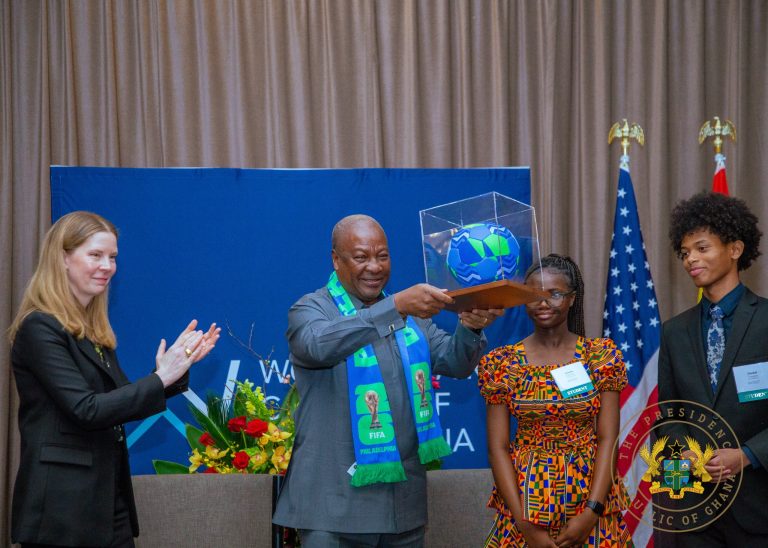 President Mahama Receives International Statesperson Award in Philadelphia