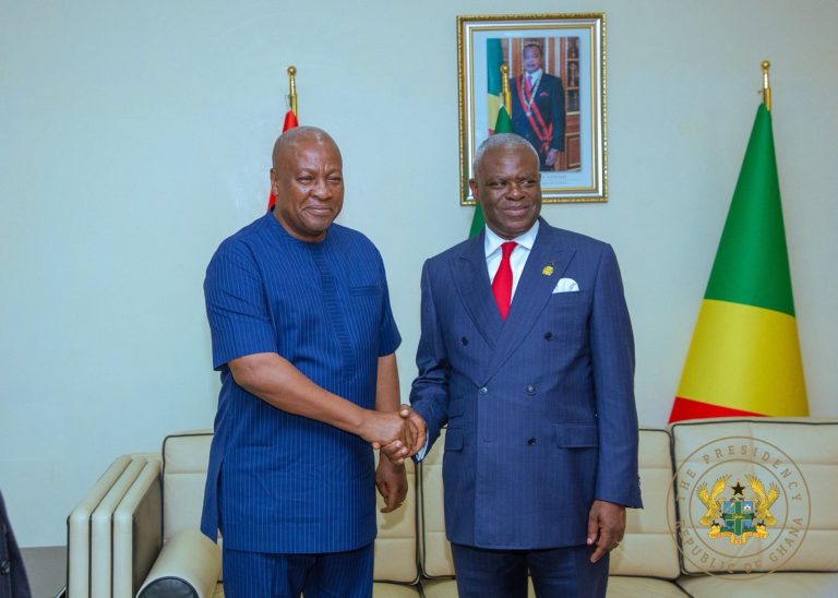 President Mahama Arrives in Brazzaville for Sassou N’Guesso Inauguration