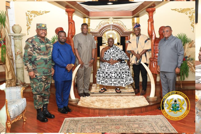 Deputy Defence Minister Meets Asantehene Ahead of The Accra-Kumasi Highway Project