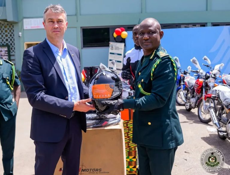 Ghana Immigration Service Receives 21 Motorbikes from the German Federal Police