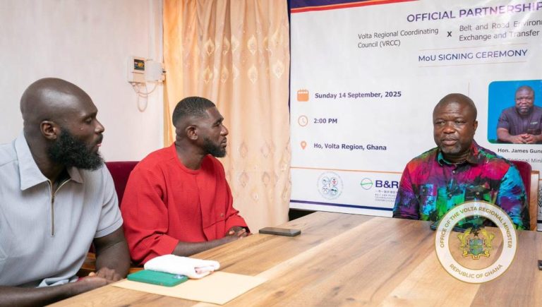 Wasteman Ghana Meets Volta Regional Minister to Collaborate to Boost Sanitation Efforts