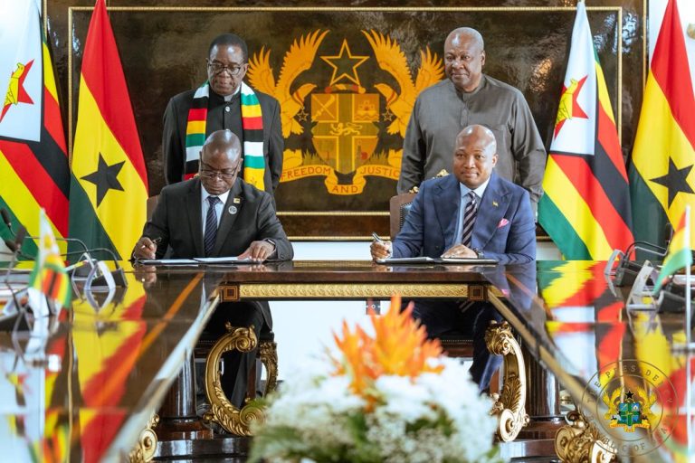 Ghana and Zimbabwe Sign 10 MOUs