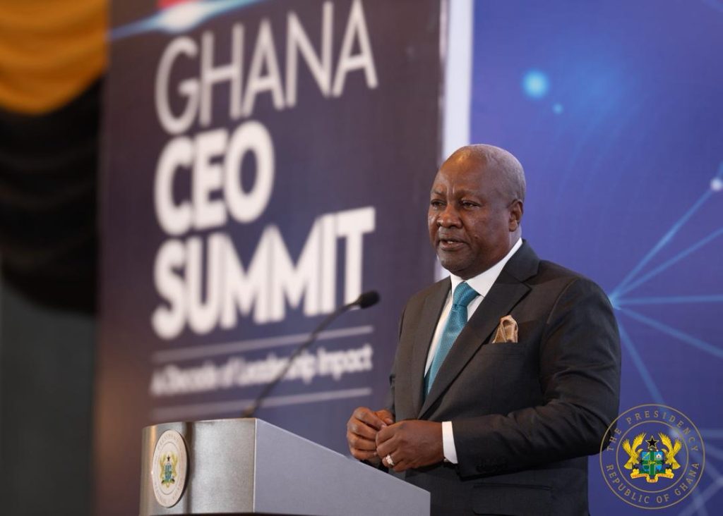 President Mahama Urges Business Leaders to Back Local Innovation