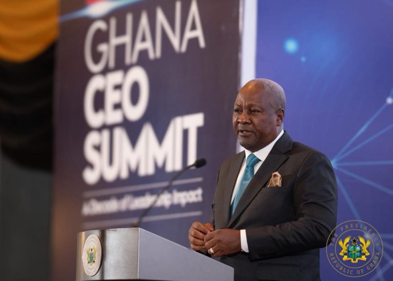 President Mahama Urges Business Leaders to Back Local Innovation