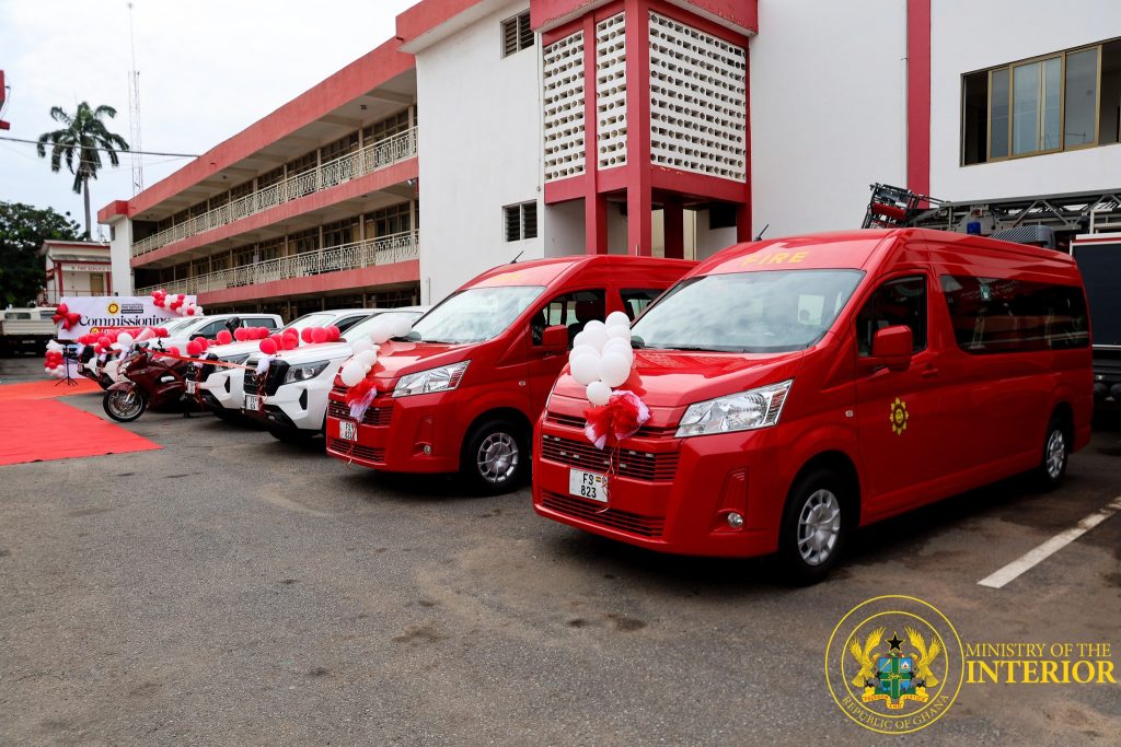 Interior Minister Commissions Vehicles to Boost Fire Service Operations