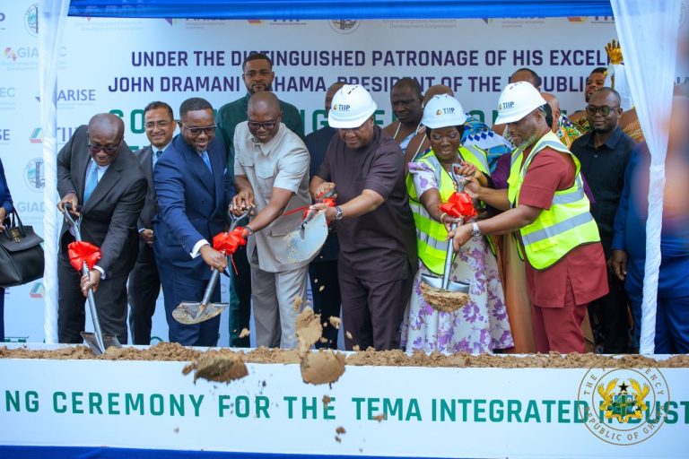 President Mahama cuts sod for 120-hectare Tema Integrated Industrial Park