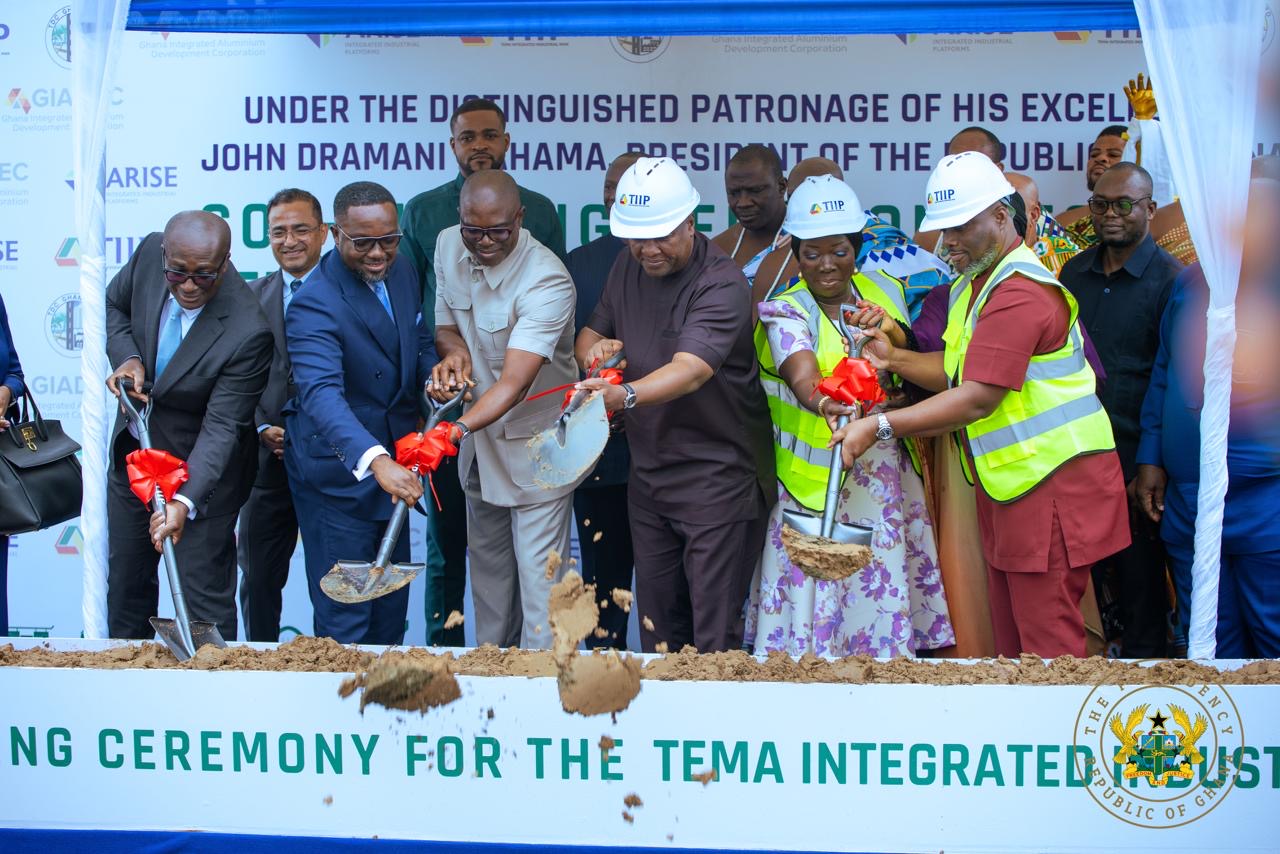 President Mahama cuts sod for 120-hectare Tema Integrated Industrial Park