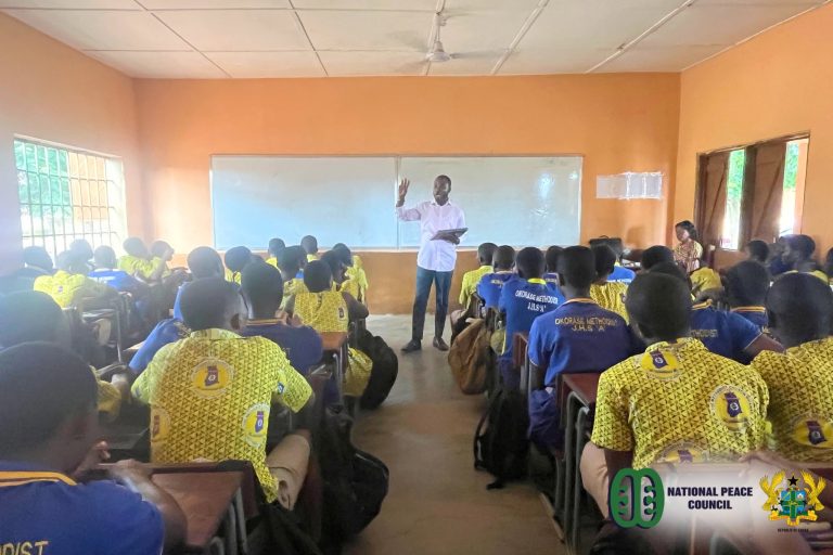Eastern Regional Peace Council Sensitises Okorase Methodist JHS Students on Conflict Prevention