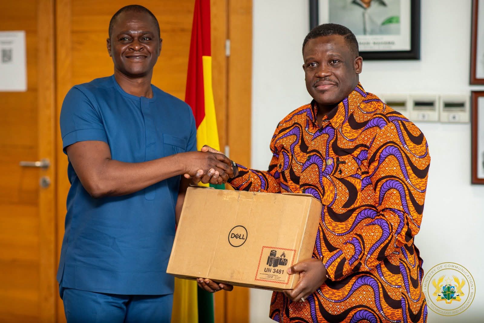 Communication Ministry and GIFEC Donate Laptops to Aid Returnee Processing