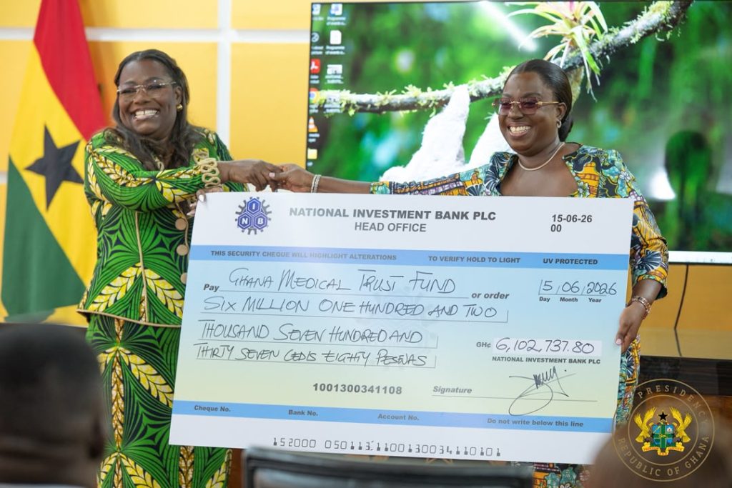 Presidency Presents Over GH₵6 Million to MahamaCares Fund