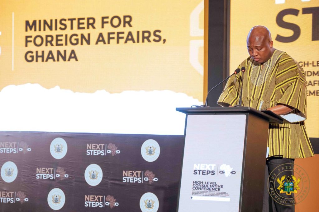 Foreign Affairs Minister calls for stronger global cooperation on reparatory justice for Africans