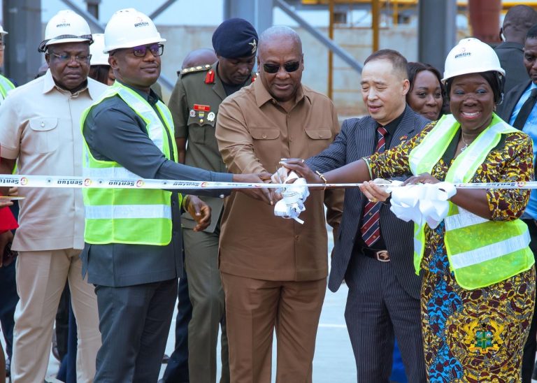 President Mahama cuts sod for Sentuo expansion, unveils $3.5bn upstream investment and onshore drilling plans