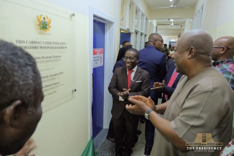 President Mahama commissions new Cardiac Catheterization Laboratory at Korle Bu