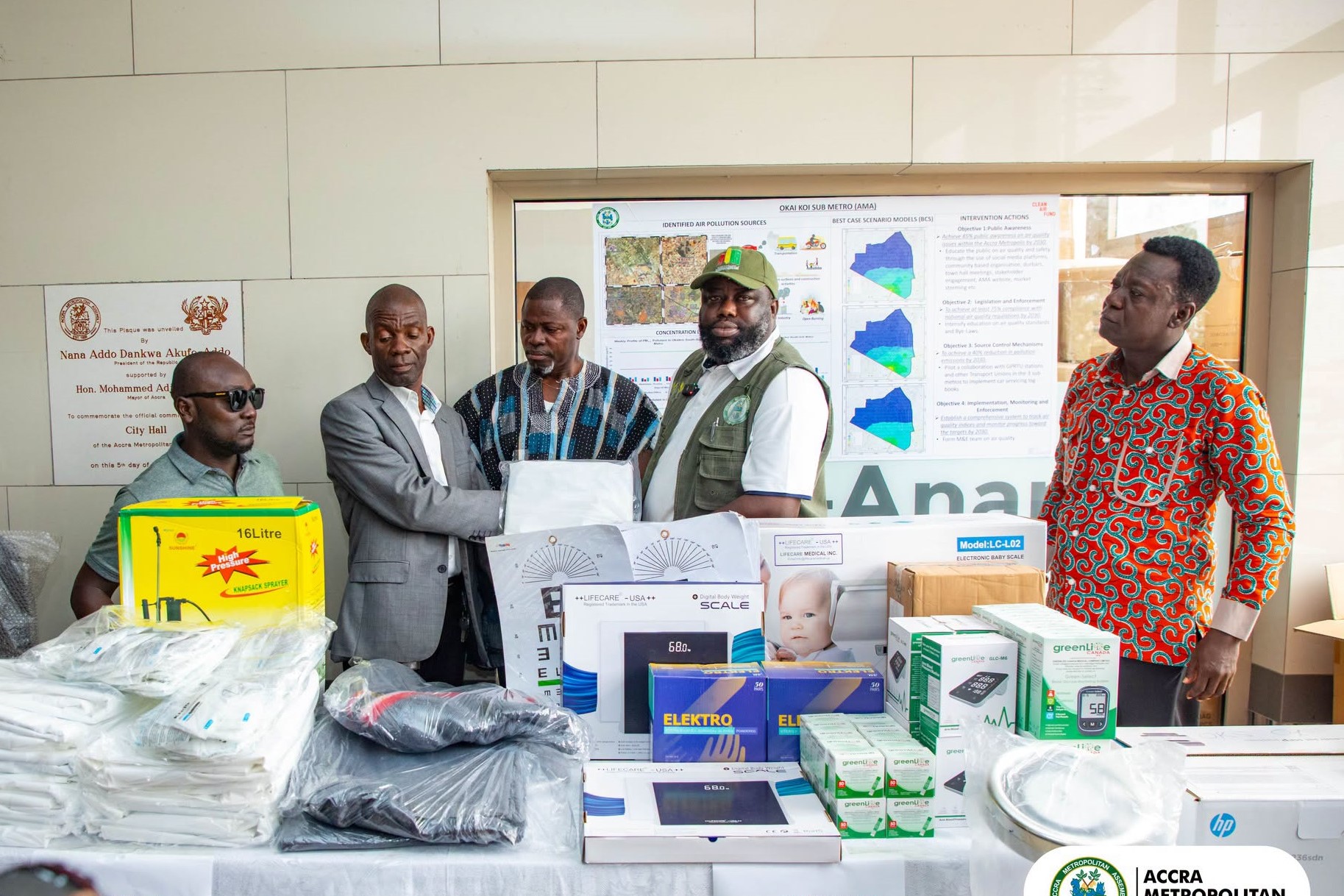Accra Mayor Equips Metro Public Health Dept to take action on  Contaminated Food Items