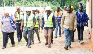 Works and Housing Minister Inspects Greenville Housing Project in South Dayi