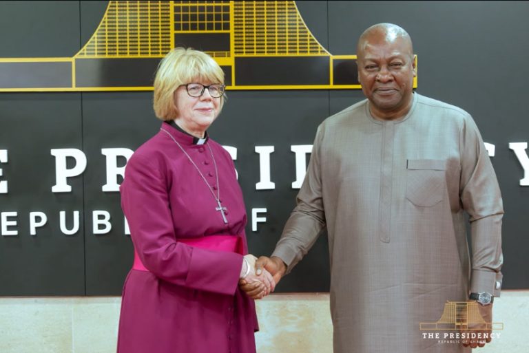 President Mahama hails first female Archbishop of Canterbury’s historic appointment