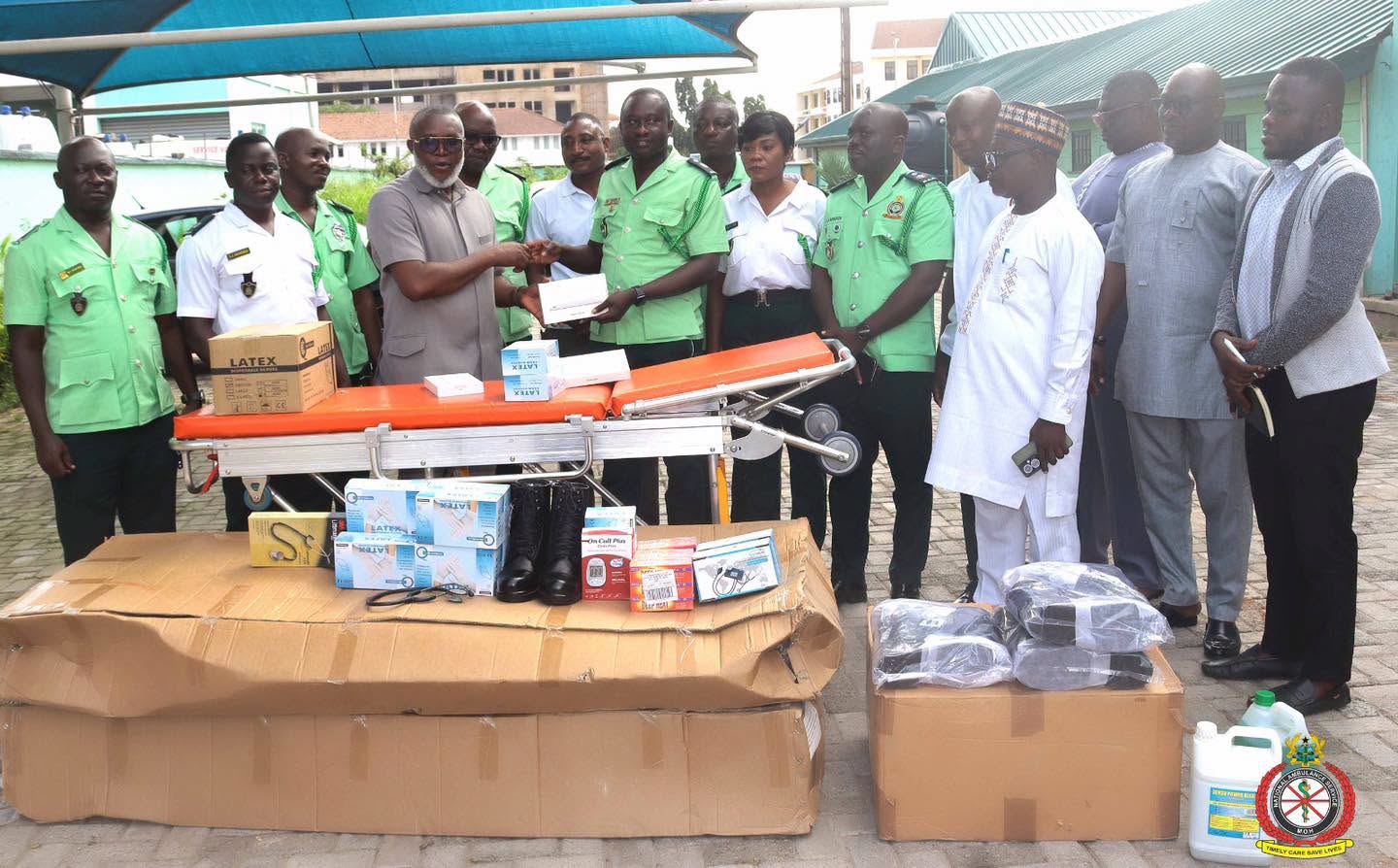 NAS Equips Greater Accra Ambulance Stations with Essential Medical Supplies Following Floods