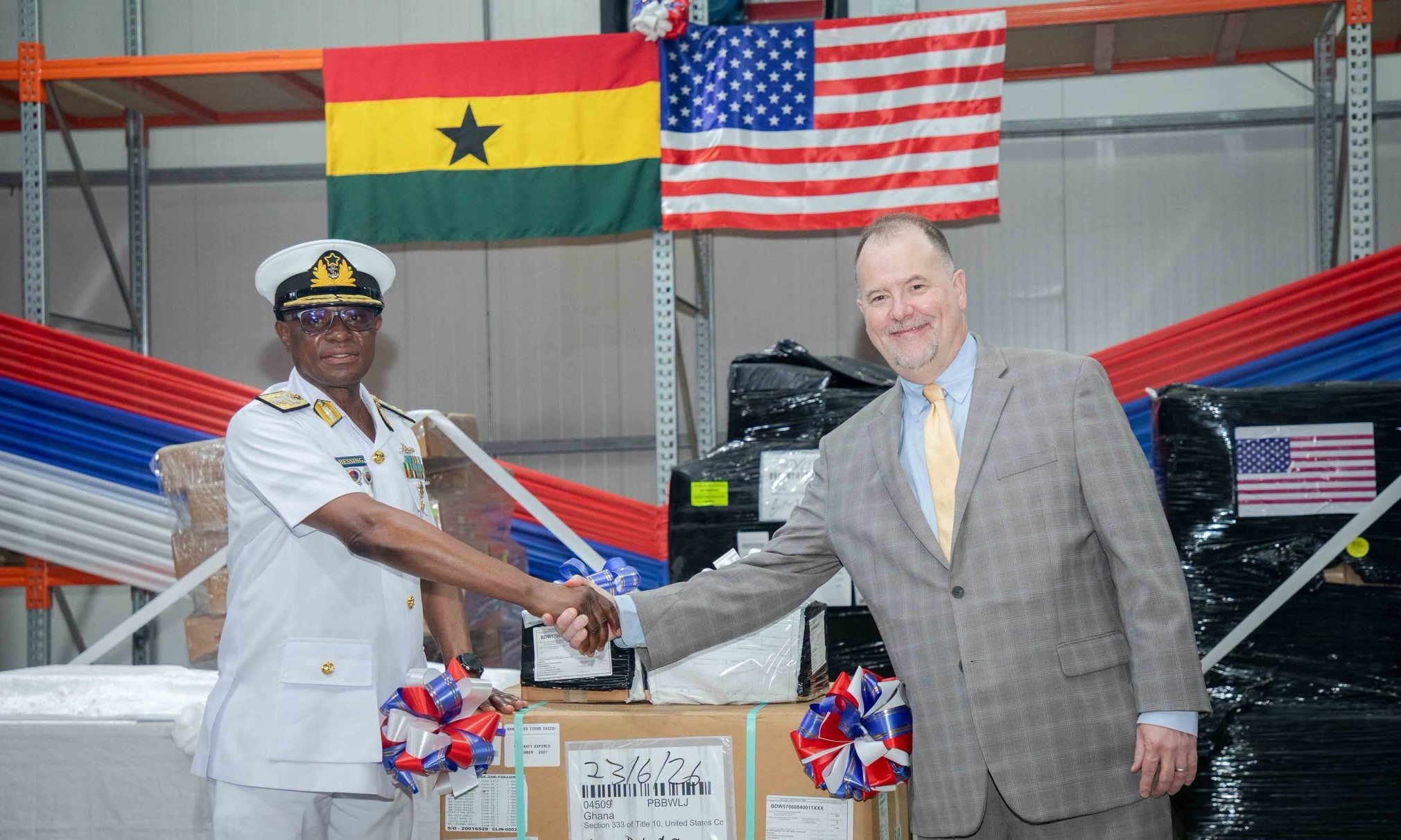 US Donates Military Equipment to Strengthen Ghana Navy’s Maritime Security