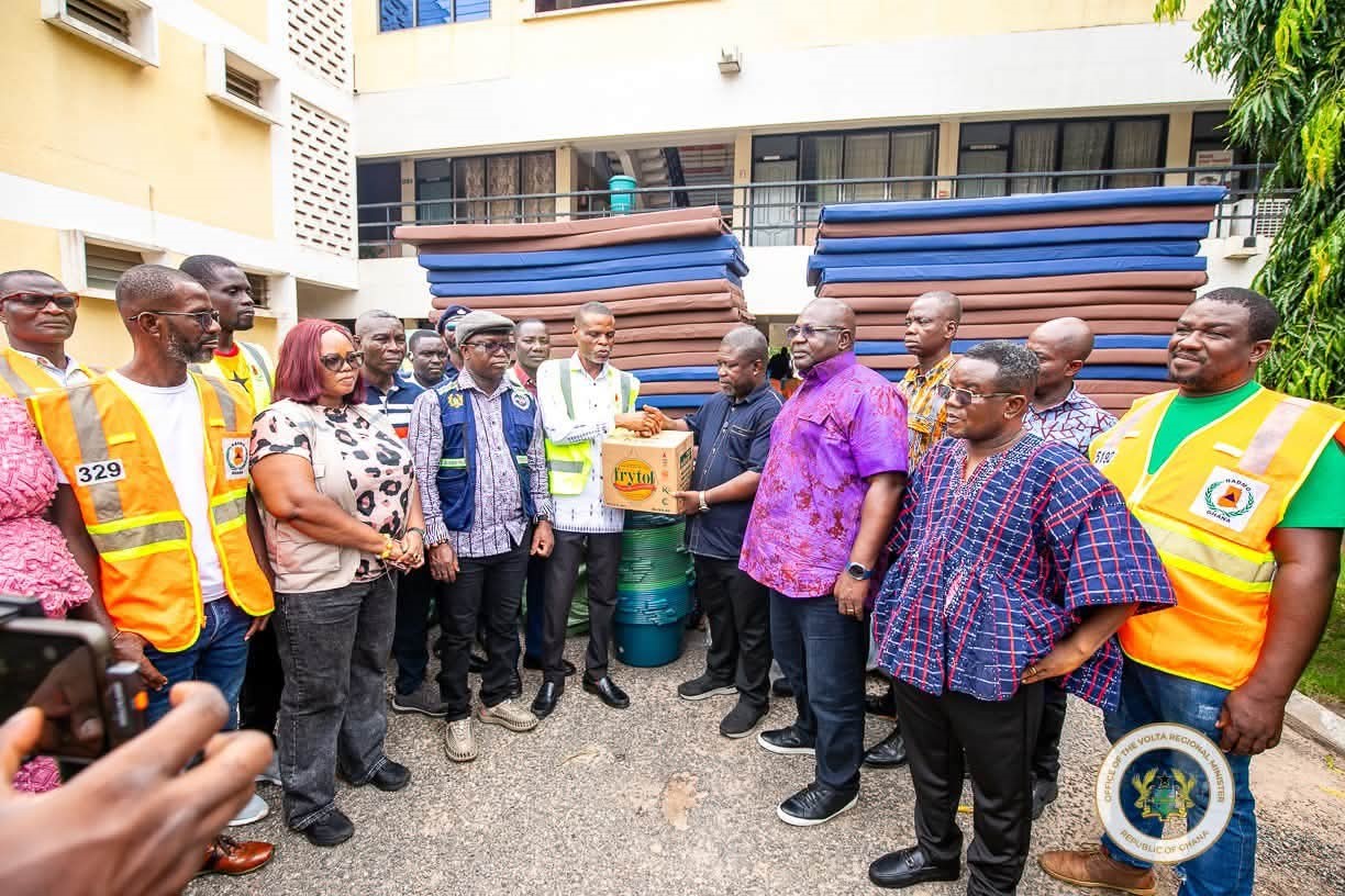 Volta Regional Minister Calls for Public Support as Flood Relief Reaches 12 Affected Districts