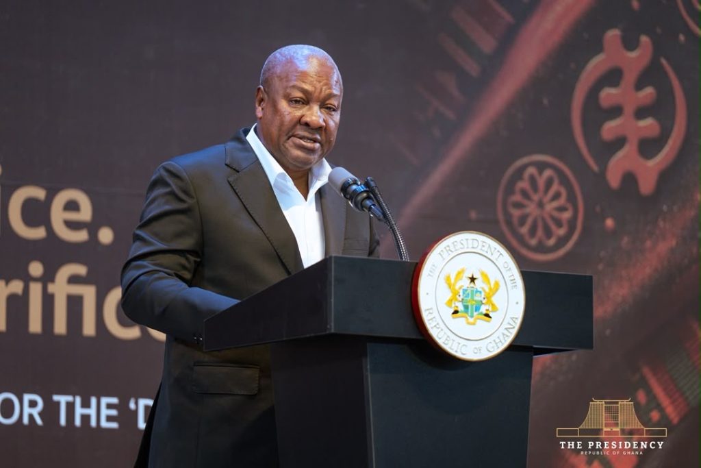 President Mahama urges Ghanaians to honour departed public servants through integrity and national service