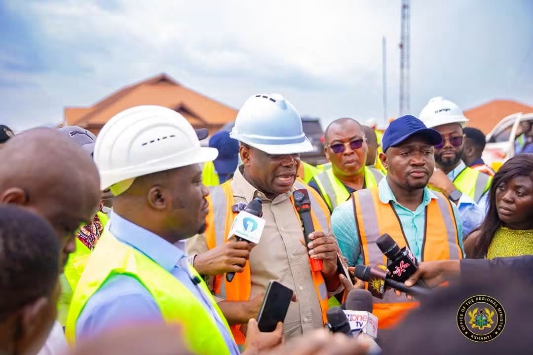 Roads Minister, Ashanti Regional Minister Inspect Major Road Projects in Ashanti Region