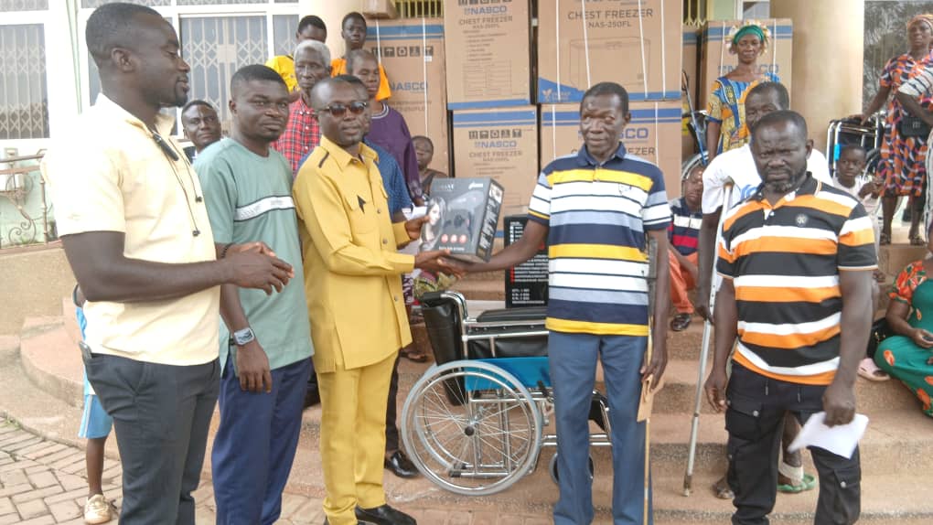 Some Persons with Disability in Bosome Freho District Receive Support