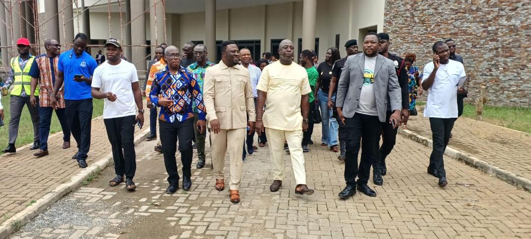 Ashanti Regional Minister Inspects Ongoing USTED Convention Centre Project