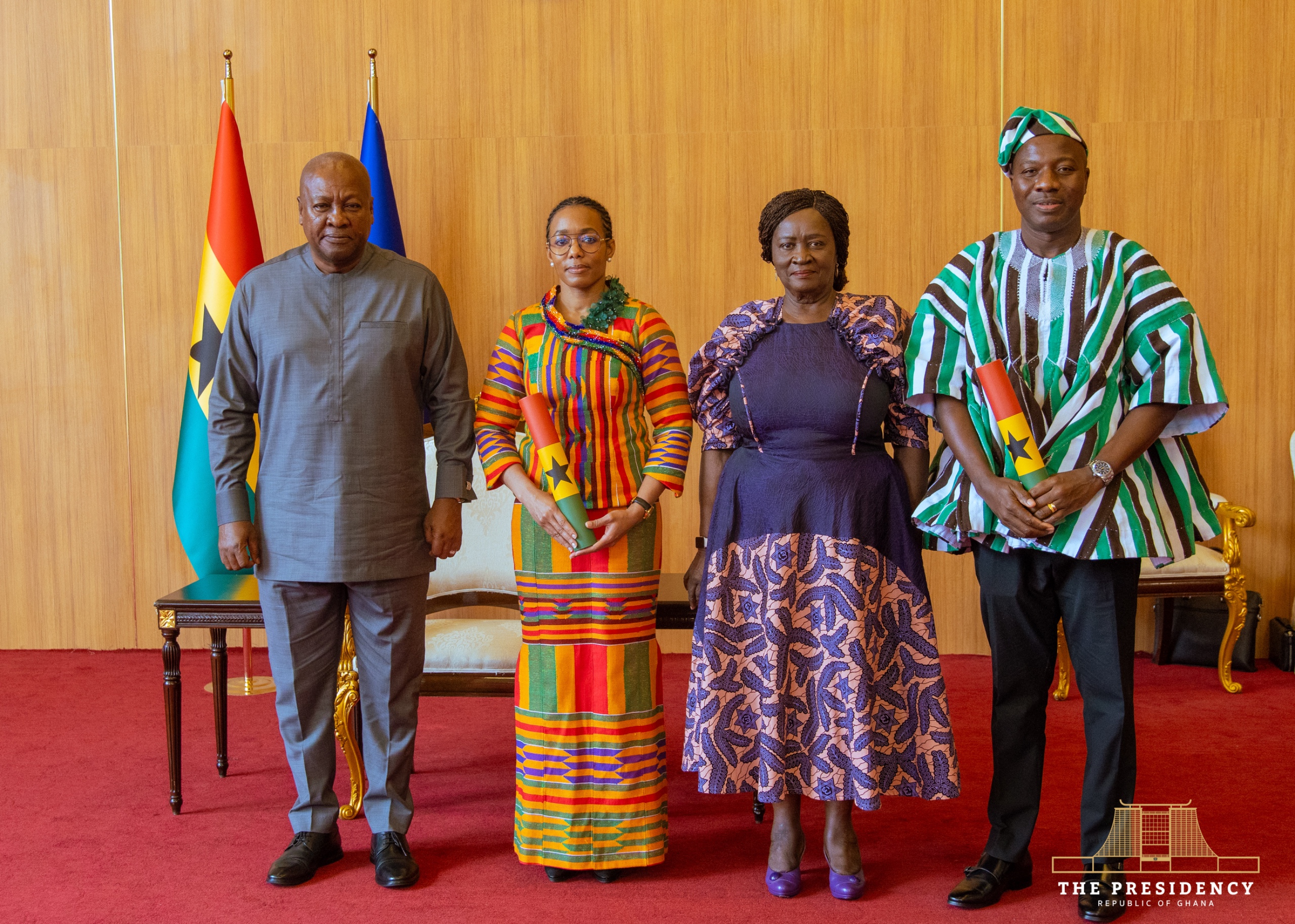 President Mahama Swears In Mahama Ayariga, Dr Zanetor Rawlings as Ministers of State