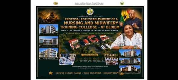 Obuasi Municipal Assembly Unveils Gh¢62.4 million Plan for Nursing and Midwifery College at Bediem