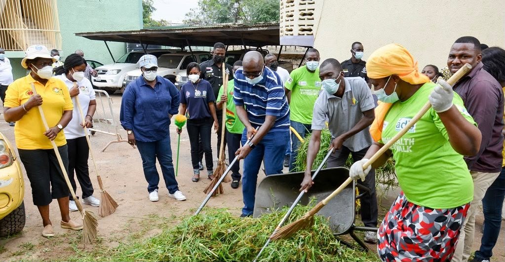 Civil Servants Embark on Clean-Up Exercise to Promote Environmental Sanitation