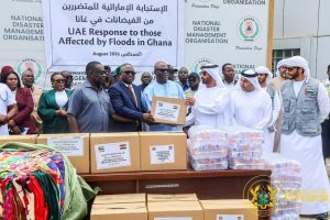 Government receives relief items from UAE to support Flood Victims in Ghana