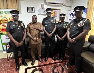 Police Commander Visits Ahafo Ano South West DCE, Pledges More Personnel